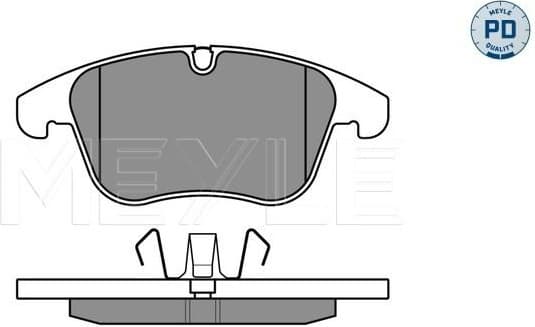 Brake Pad Set, disc brake MEYLE-PD: Advanced performance and design. 025 243 3218/PD
