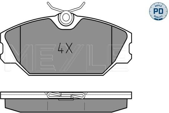 Brake Pad Set, disc brake MEYLE-PD: Advanced performance and design. 025 231 7218/PD