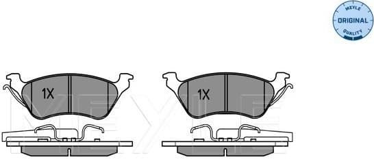 Brake Pad Set, disc brake MEYLE-ORIGINAL: True to OE. 025 240 3616/W - image 2