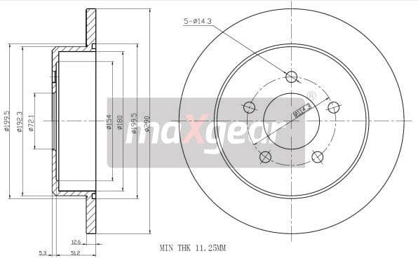 Brake Disc 19-0912 - image 2