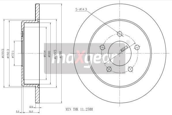 Brake Disc 19-0912MAX