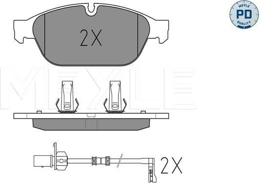Brake Pad Set, disc brake MEYLE-PD: Advanced performance and design. 025 261 5820/PD