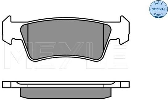Brake Pad Set, disc brake MEYLE-ORIGINAL: True to OE. 025 243 6719/W - image 3