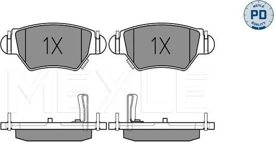 Brake Pad Set, disc brake MEYLE-PD: Advanced performance and design. 025 232 5817/PD