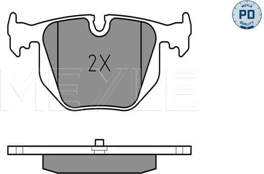 Brake Pad Set, disc brake MEYLE-PD: Advanced performance and design. 025 214 8717/PD - image 2