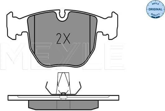 Brake Pad Set, disc brake MEYLE-ORIGINAL: True to OE. 025 214 8619