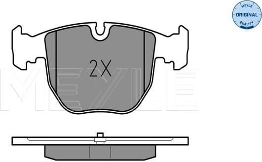 Brake Pad Set, disc brake MEYLE-ORIGINAL: True to OE. 025 214 8619 - image 2