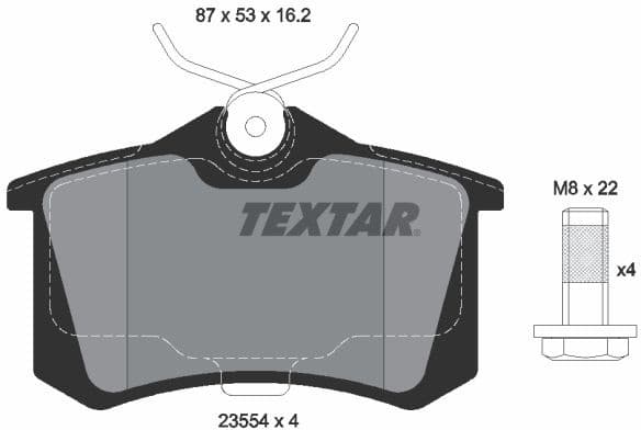Brake Pad Set, disc brake 2355406
