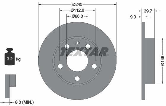 Brake Disc PRO 92106203
