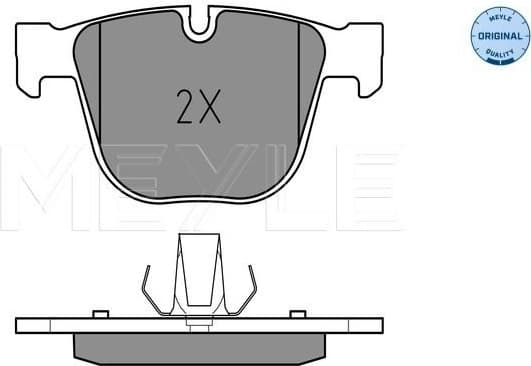 Brake Pad Set, disc brake MEYLE-ORIGINAL: True to OE. 025 237 3017