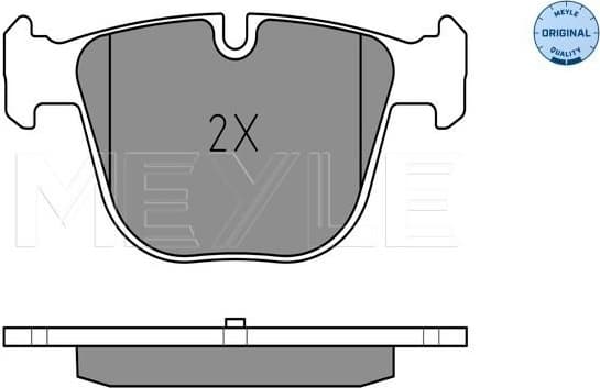 Brake Pad Set, disc brake MEYLE-ORIGINAL: True to OE. 025 237 3017 - image 2