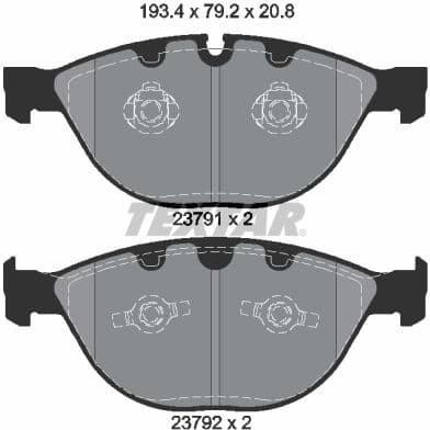 Brake Pad Set, disc brake Q+ 2379101