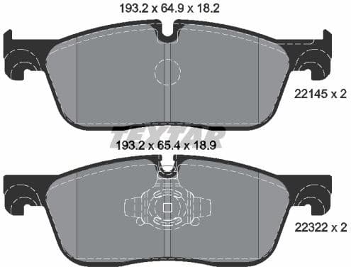 Brake Pad Set, disc brake Q+ 2214501