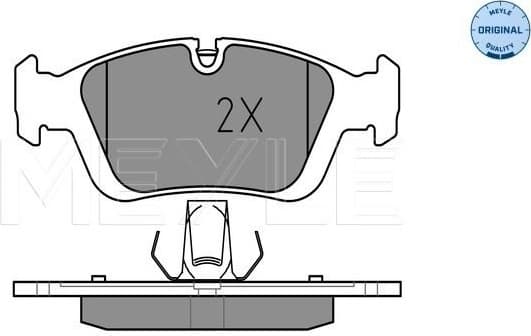 Brake Pad Set, disc brake MEYLE-ORIGINAL: True to OE. 025 232 8717
