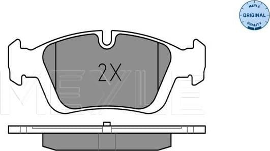 Brake Pad Set, disc brake MEYLE-ORIGINAL: True to OE. 025 232 8717 - image 2