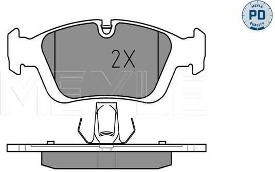 Brake Pad Set, disc brake MEYLE-PD: Advanced performance and design. 025 232 8717/PD