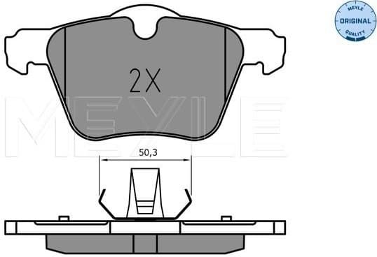 Brake Pad Set, disc brake MEYLE-ORIGINAL: True to OE. 025 241 4218