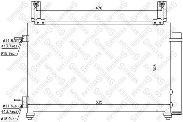 Condenser, air conditioning 10-45611-SX