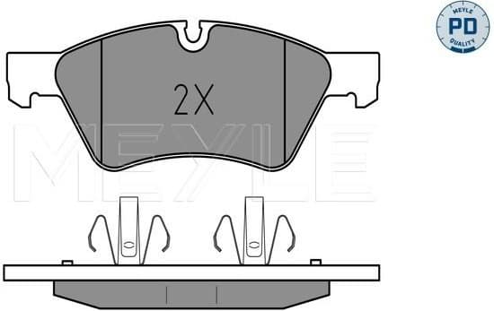 Brake Pad Set, disc brake MEYLE-PD: Advanced performance and design. 025 239 2221/PD