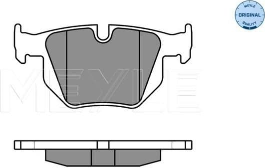 Brake Pad Set, disc brake MEYLE-ORIGINAL: True to OE. 025 212 8217
