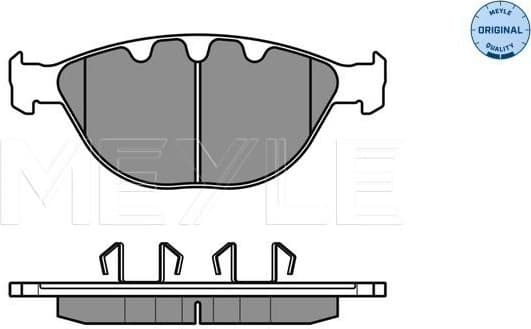 Brake Pad Set, disc brake MEYLE-ORIGINAL: True to OE. 025 237 9120