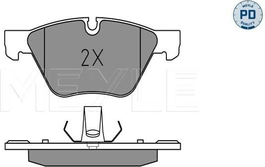 Brake Pad Set, disc brake MEYLE-PD: Advanced performance and design. 025 246 9719/PD