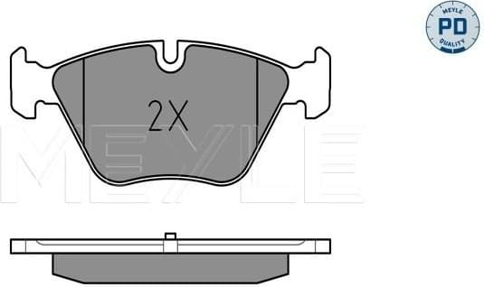 Brake Pad Set, disc brake MEYLE-PD: Advanced performance and design. 025 246 9719/PD - image 2