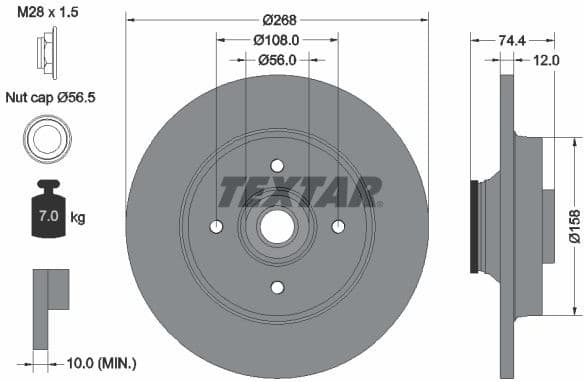 Brake Disc PRO 92168703