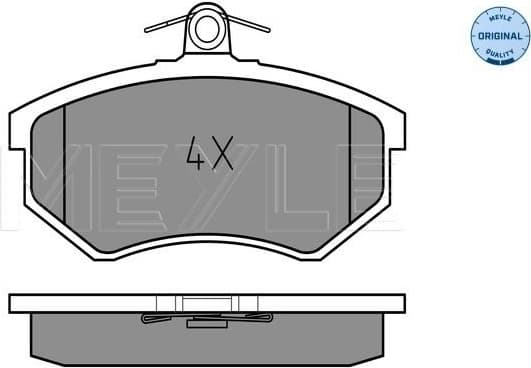 Brake Pad Set, disc brake MEYLE-ORIGINAL: True to OE. 025 206 6919