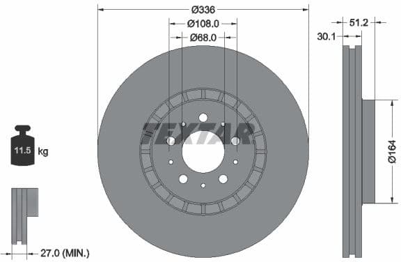 Brake Disc PRO+ 92126705