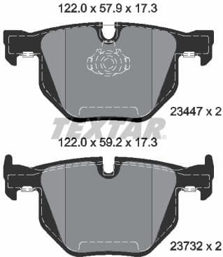 Brake Pad Set, disc brake Q+ 2344704