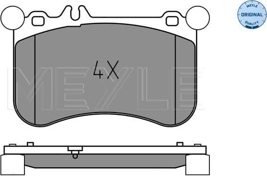 Brake Pad Set, disc brake MEYLE-ORIGINAL: True to OE. 025 252 1917