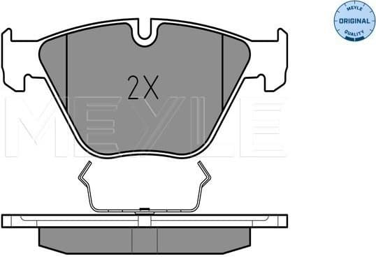 Brake Pad Set, disc brake MEYLE-ORIGINAL: True to OE. 025 233 4720 - image 2