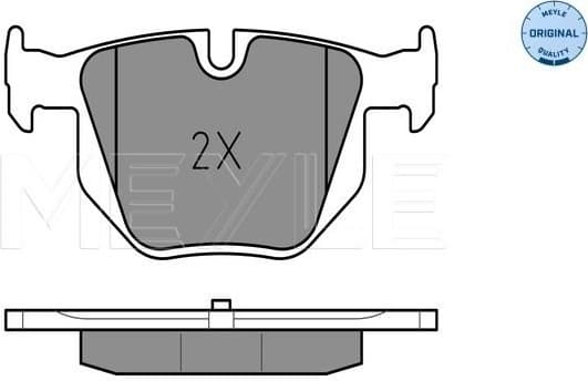Brake Pad Set, disc brake MEYLE-ORIGINAL: True to OE. 025 237 3217 - image 2