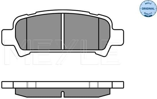 Brake Pad Set, disc brake MEYLE-ORIGINAL: True to OE. 025 235 7214/W