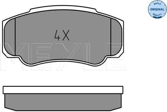 Brake Pad Set, disc brake MEYLE-ORIGINAL: True to OE. 025 239 2120