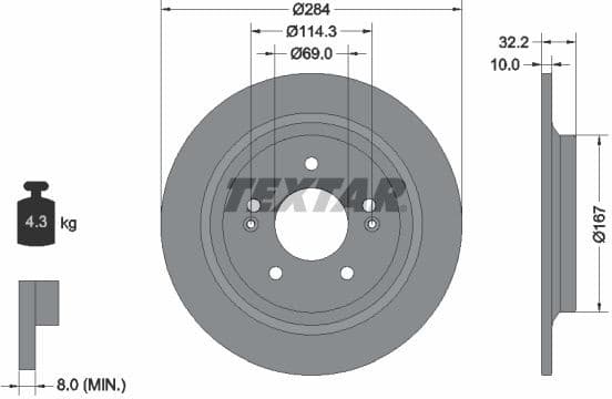 Brake Disc PRO 92316303