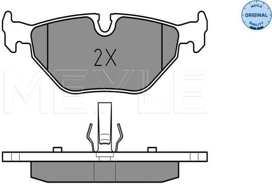 Brake Pad Set, disc brake MEYLE-ORIGINAL: True to OE. 025 219 3417
