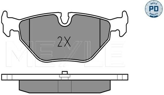 Brake Pad Set, disc brake MEYLE-PD: Advanced performance and design. 025 219 3417/PD - image 2