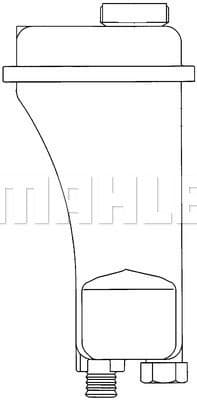 Expansion Tank, coolant BEHR CRT 51 000S