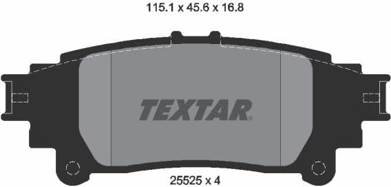 Brake Pad Set, disc brake 2552501