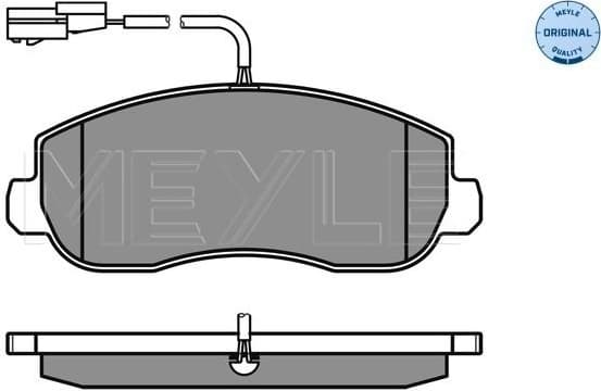 Brake Pad Set, disc brake MEYLE-ORIGINAL: True to OE. 025 251 4718/W