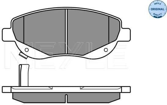 Brake Pad Set, disc brake MEYLE-ORIGINAL: True to OE. 025 249 4619/W