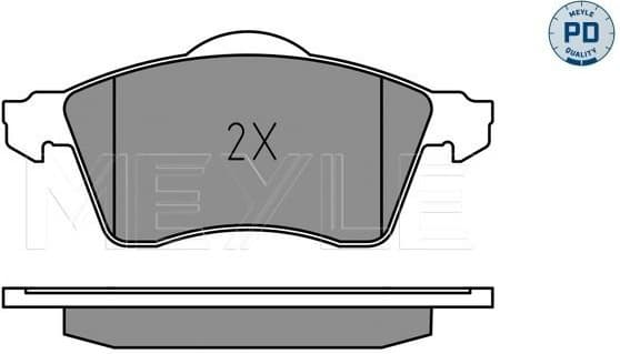 Brake Pad Set, disc brake MEYLE-PD: Advanced performance and design. 025 218 8519/PD - image 2