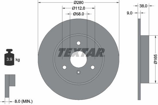 Brake Disc PRO 92097603