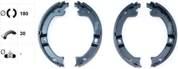 Brake Shoe Set, parking brake 91069600