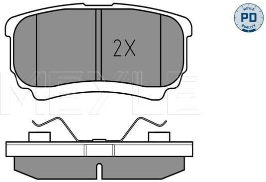 Brake Pad Set, disc brake MEYLE-PD: Advanced performance and design. 025 240 1416/PD