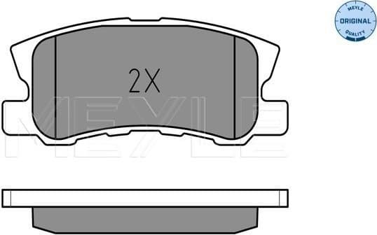 Brake Pad Set, disc brake MEYLE-ORIGINAL: True to OE. 025 235 8216