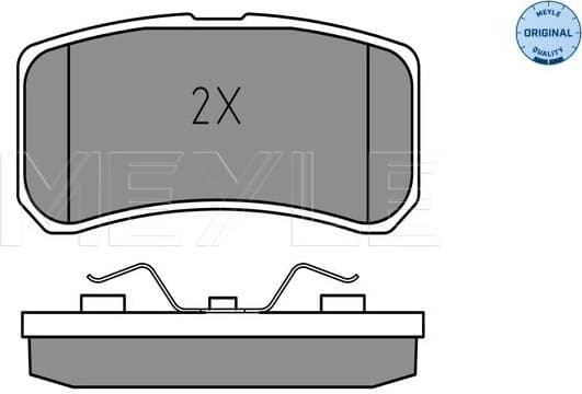 Brake Pad Set, disc brake MEYLE-ORIGINAL: True to OE. 025 235 8216 - image 2