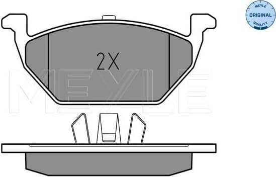 Brake Pad Set, disc brake MEYLE-ORIGINAL: True to OE. 025 231 3019/A